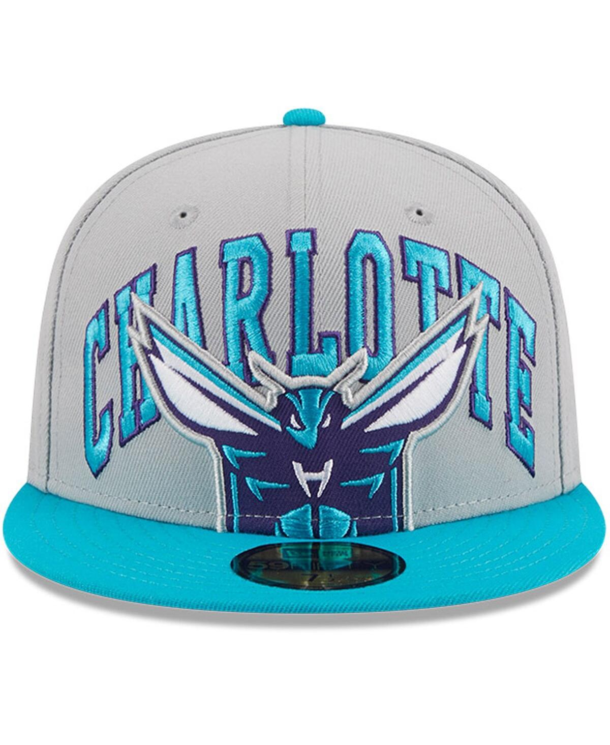 Men's New Era Teal Charlotte Hornets Tip-Off Two-Tone 59FIFTY Fitted Hat - Teal