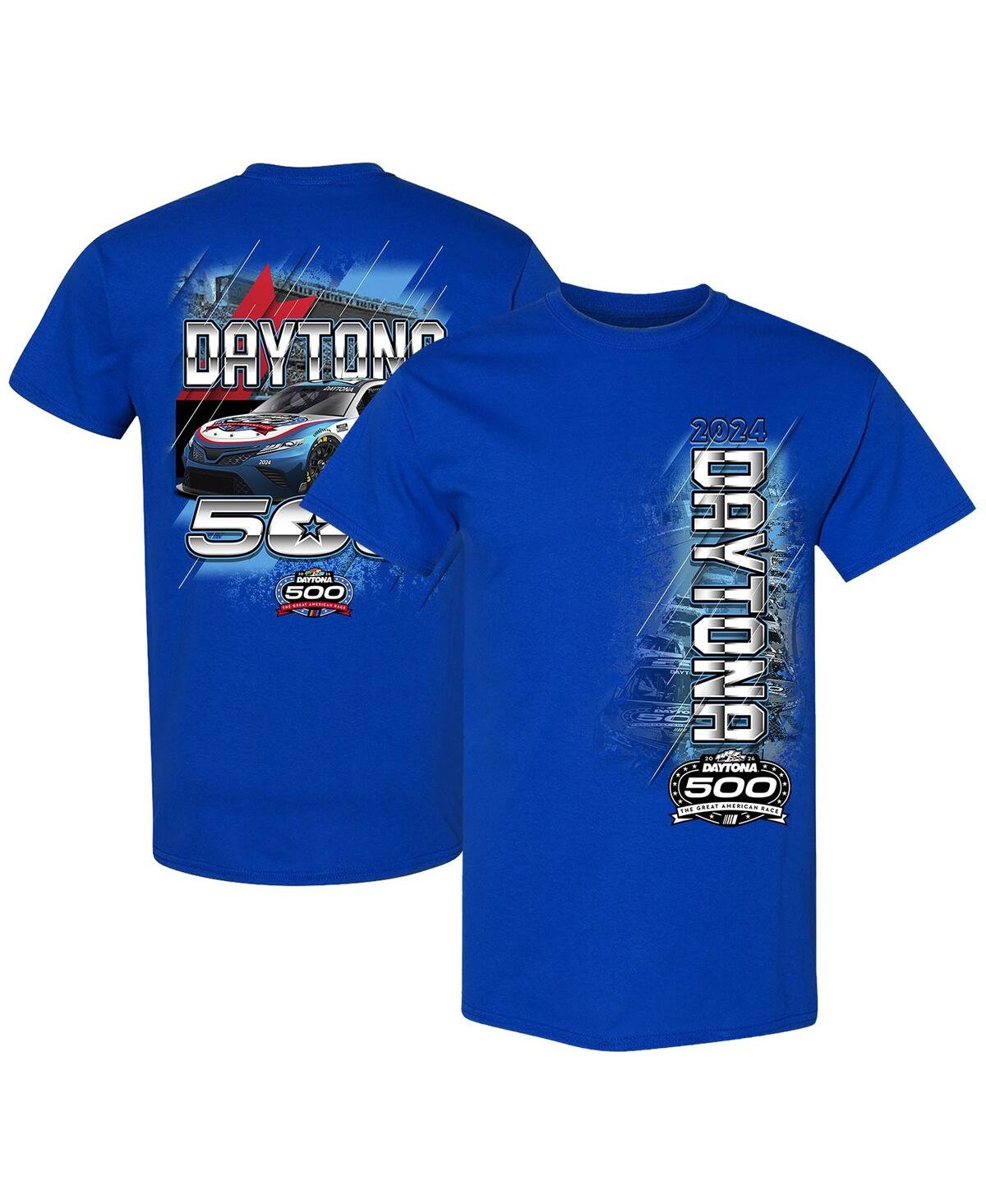 Men's Checkered Flag Sports Royal 2024 Daytona 500 Graphic T-shirt - Royal