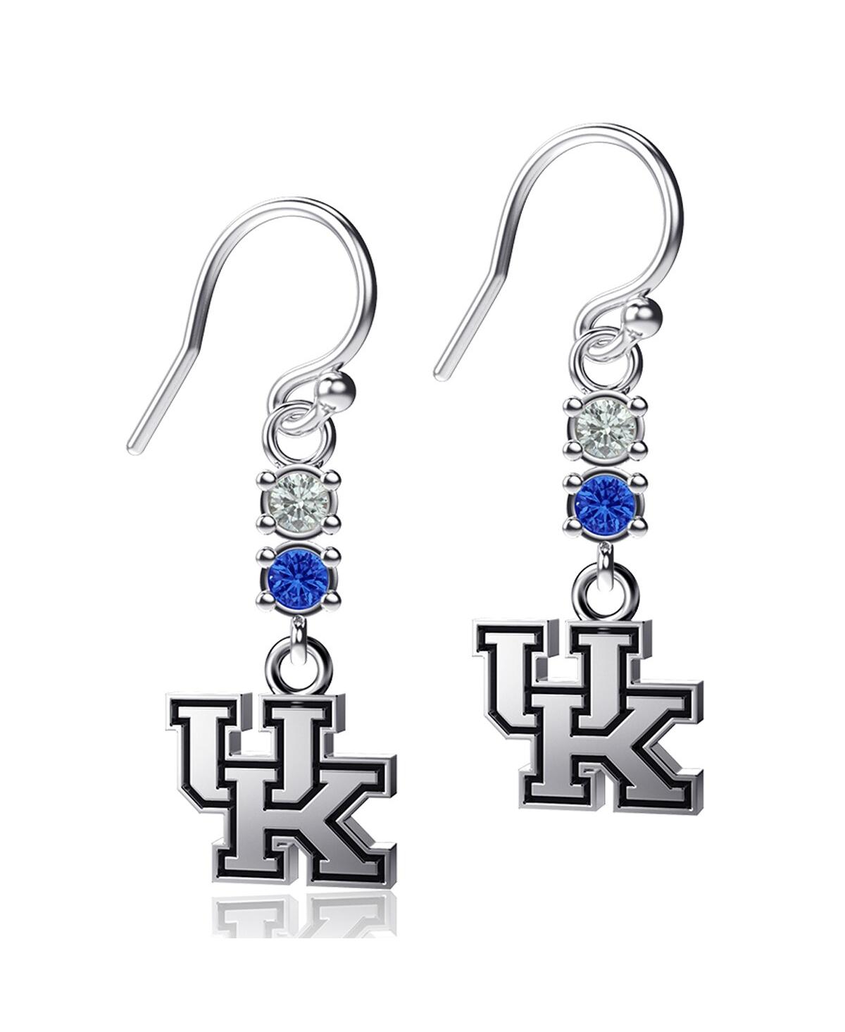 Women's Dayna Designs Kentucky Wildcats Dangle Crystal Earrings - Silver