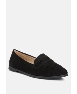 Womens pippa seude flat loafers