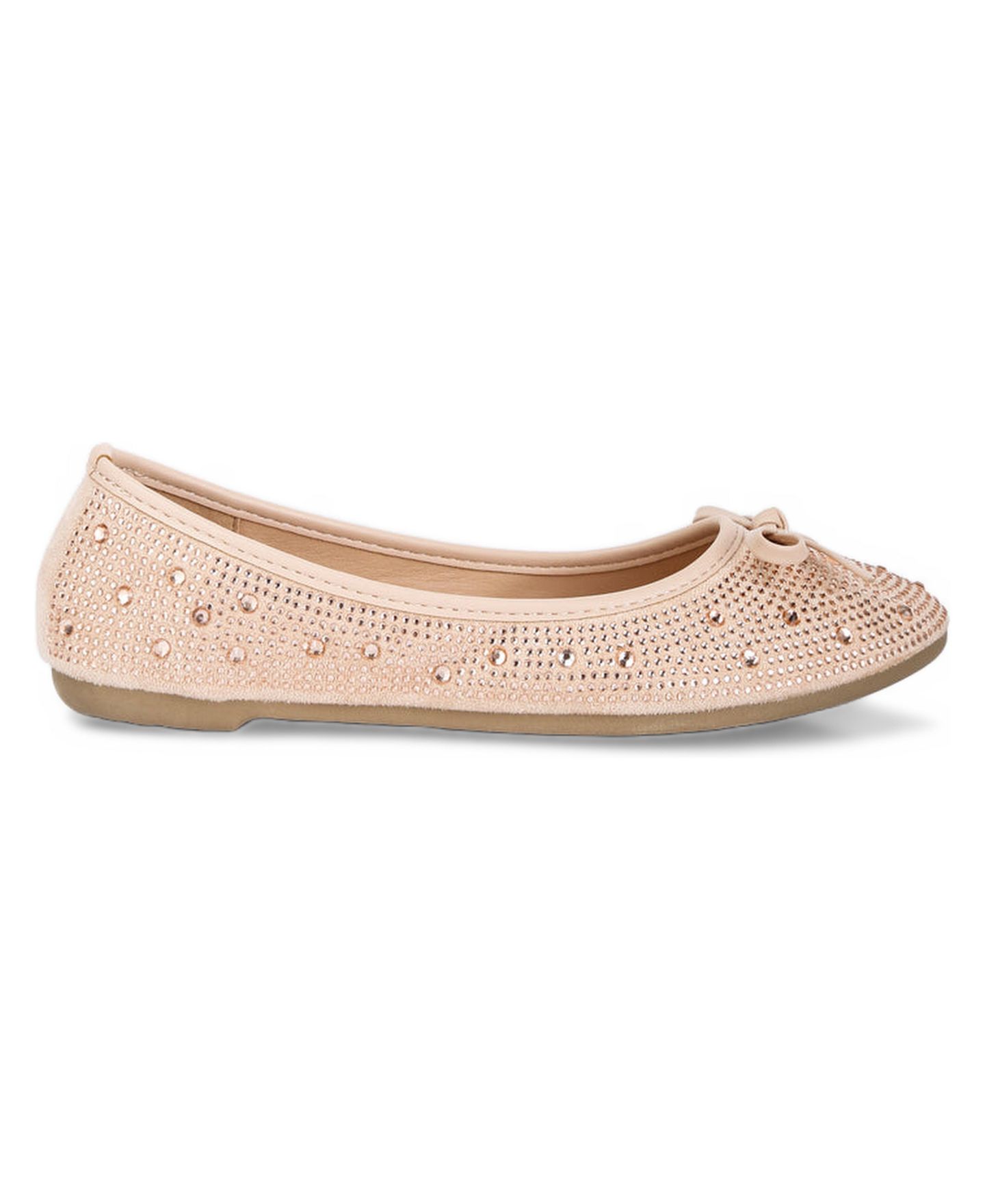 Женские балетки London Rag Hosana rhinestones and stud embellished ballet flats, цвет: Светлый бежевый — фото 10