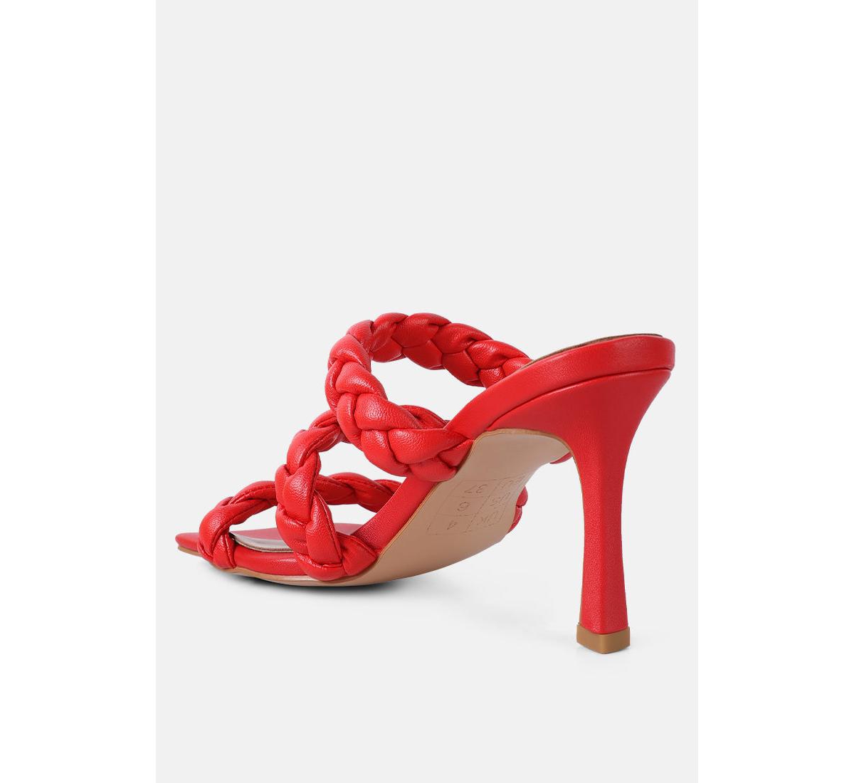 Women's High Bae Braided Strap Casual Heels Sandal