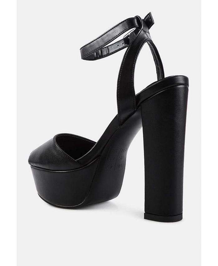 London Rag Women's Rager Peep-Toe High Platform Block Sandals - Macy's