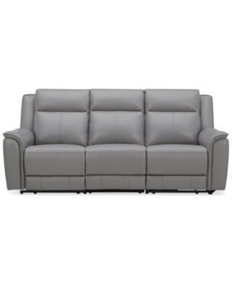 Addyson 88" 3-Pc. Leather Sofa with 2 Zero Gravity Recliners with Power Headrests & 1 Armless Chair, Created for Macy's