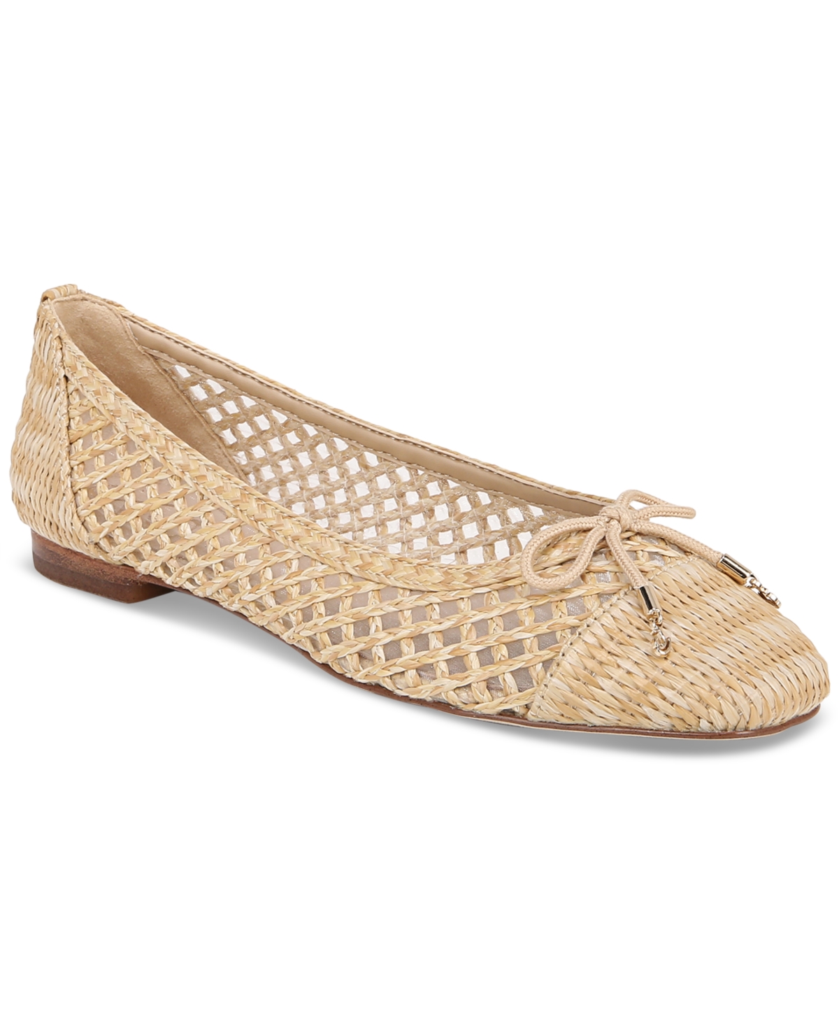 Women's May Wicker Ballet Flats - Cuoio Brown