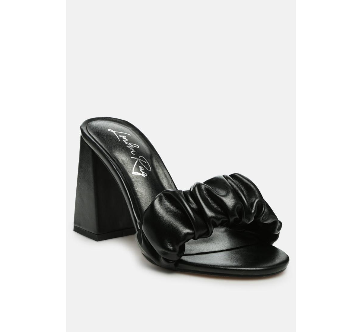 Women's Noie Ruched Strap Block Heel Sandals