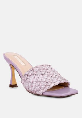 Womens Ny Tour Braided Strap Heel Sandals