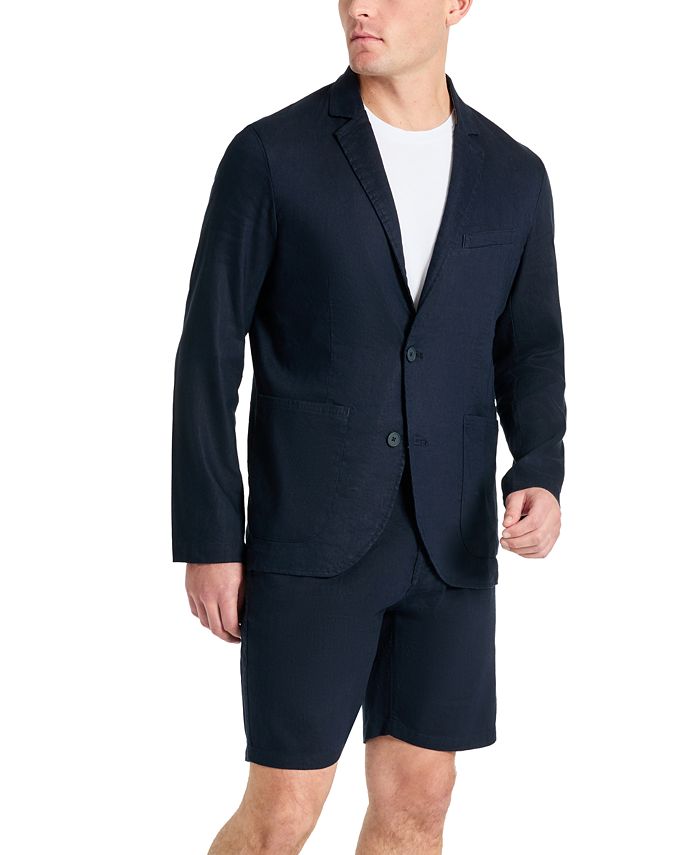 Kenneth Cole Men's Stretch Tech Blazer Navy Size Large