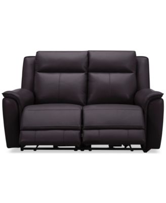 Addyson 64" 2-Pc. Leather Sofa with 2 Zero Gravity Recliners with Power Headrests, Created for Macy's