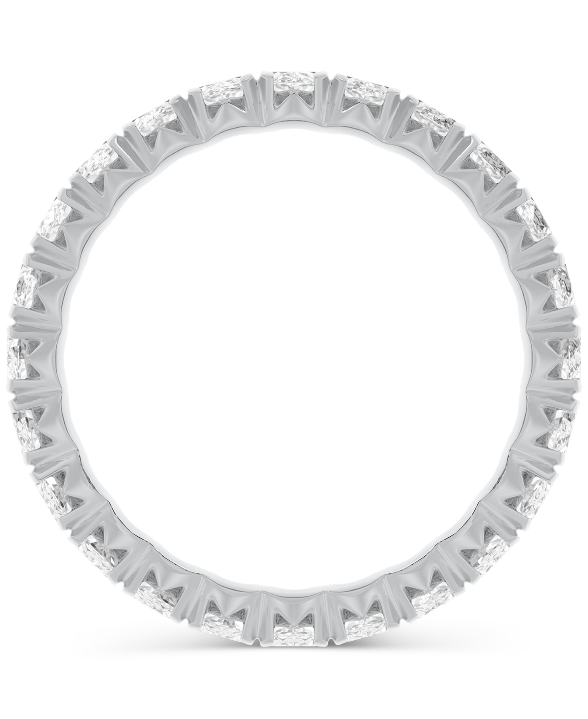 Diamond Oval-Cut Eternity Band (2 ct. t.w.) in 14k Gold (Also  - Platinum