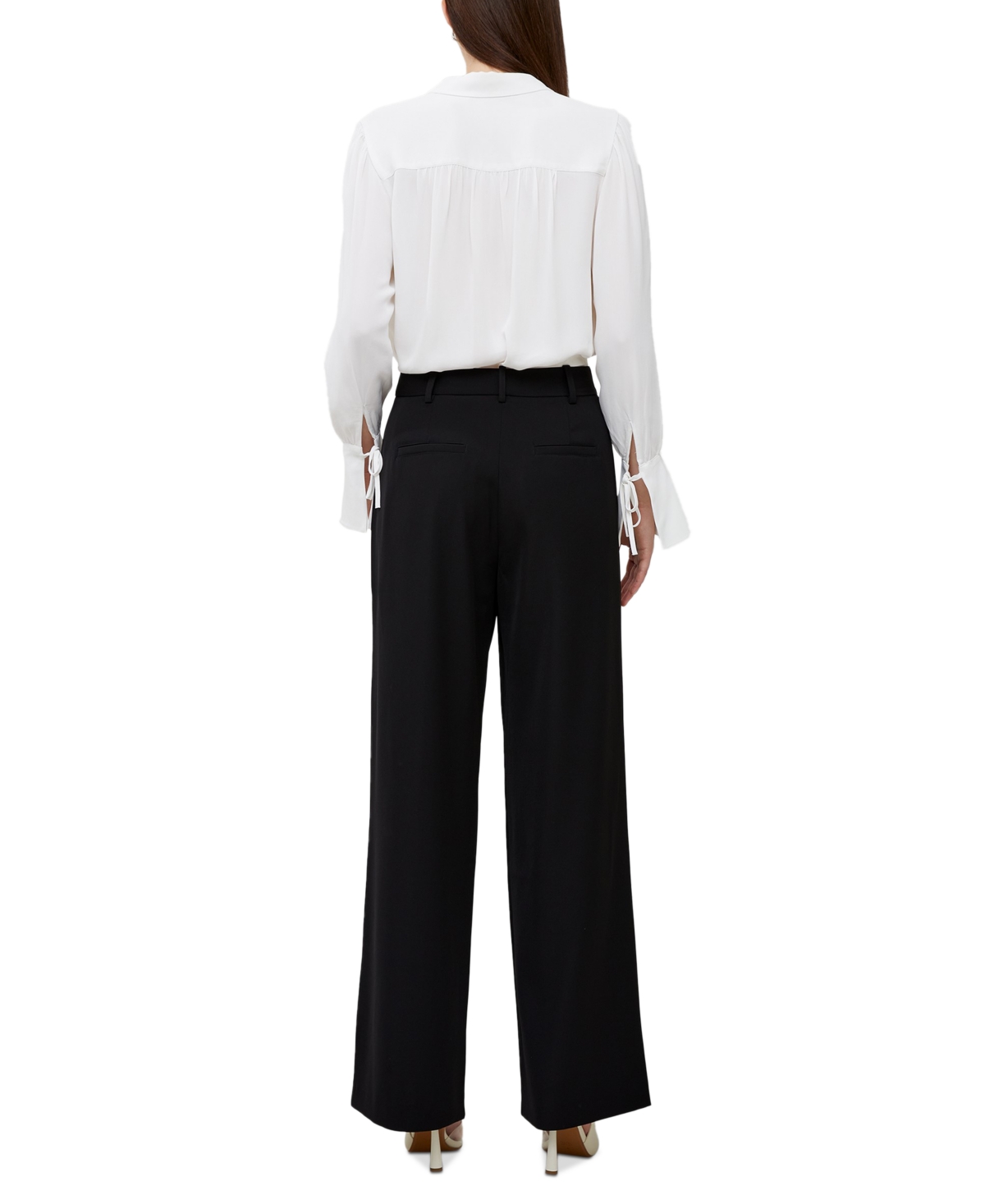 FRENCH CONNECTION WOMEN'S HARRIE WIDE LEG SUITING PANTS 