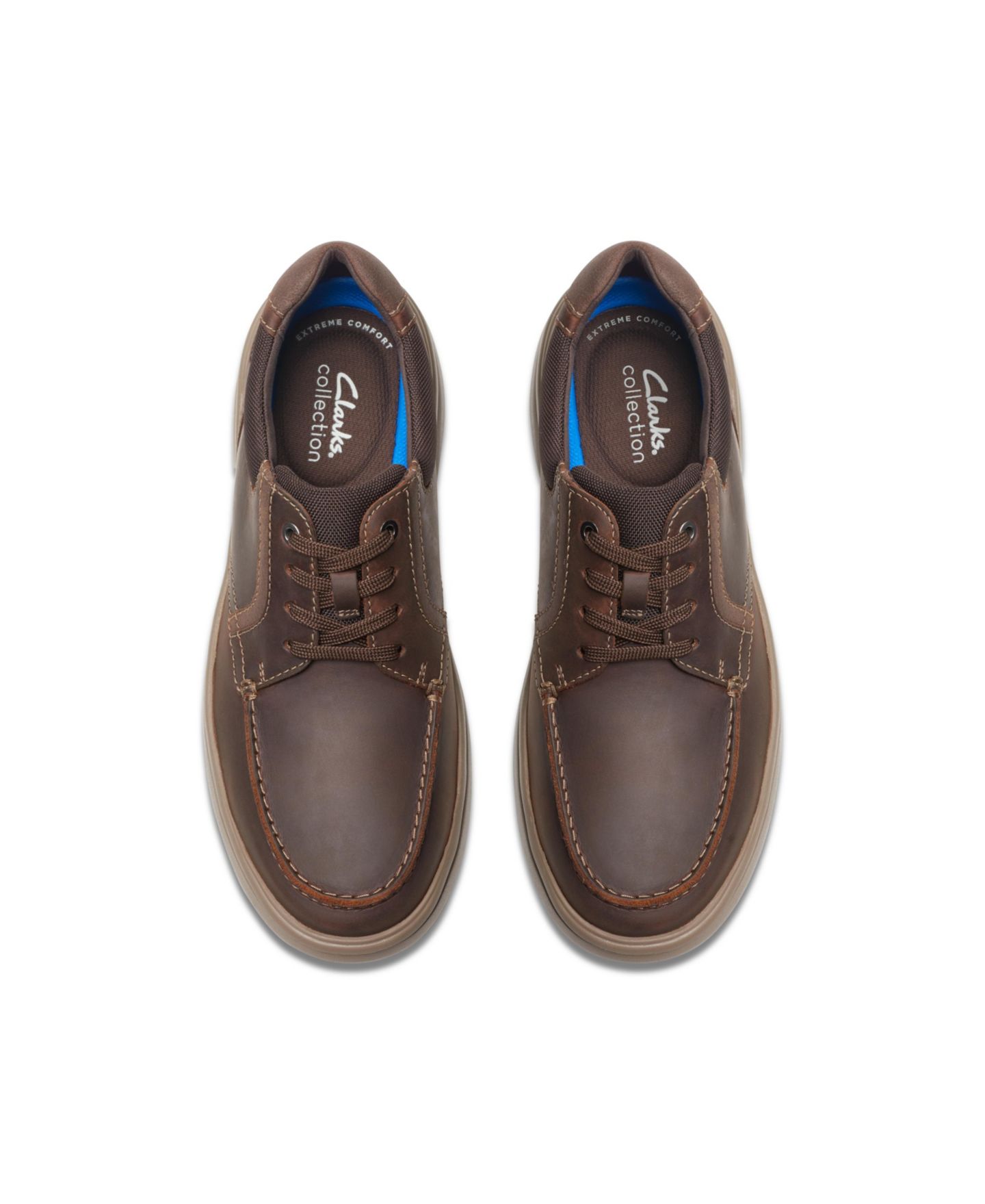 Мужские туфли Clarks Bradley Vibe Lace-Up, цвет: Кожаный — фото 4
