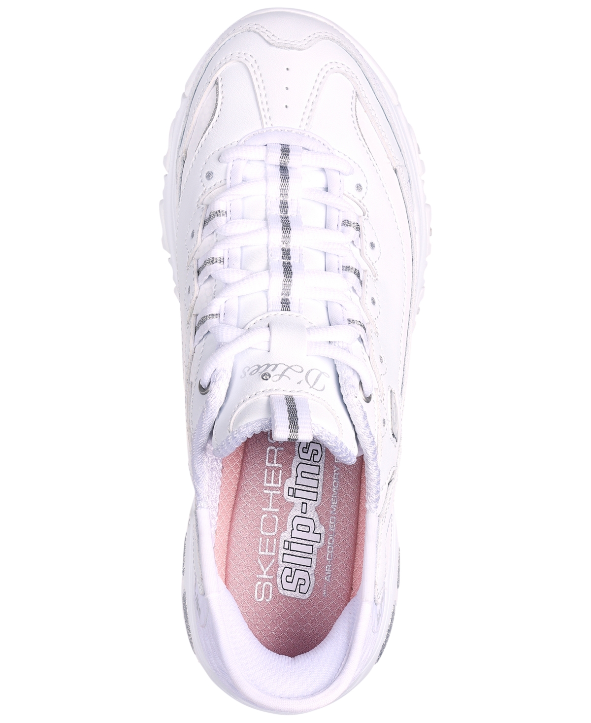Skechers Women's Slip-ins- D'Lites - New Scene Casual Sneakers from Finish Line - Silver