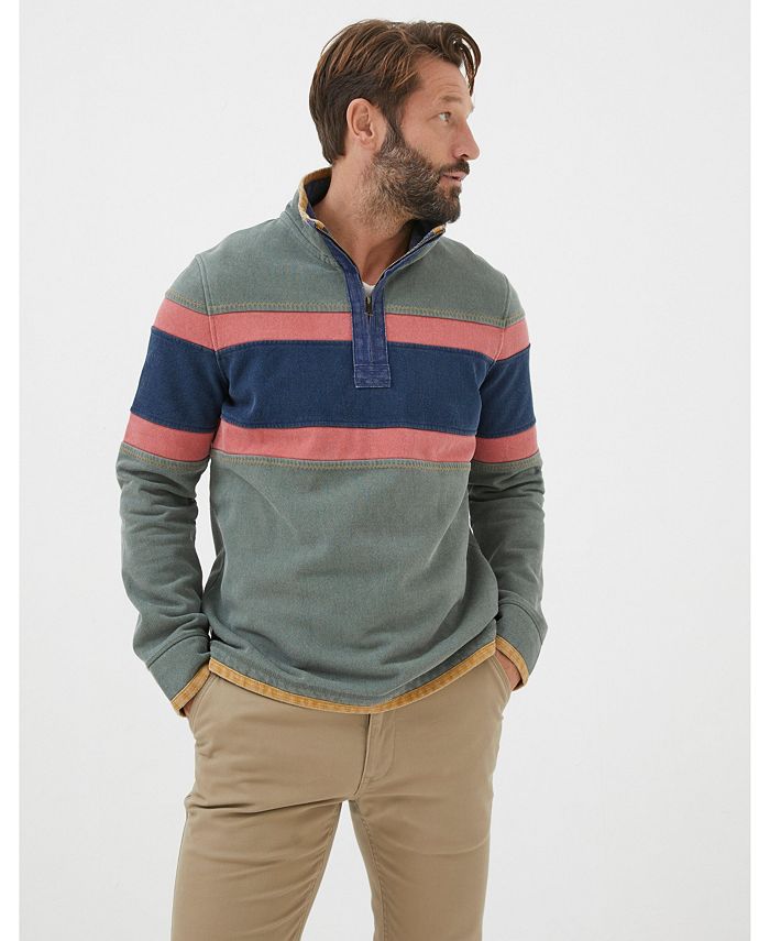 FatFace Men s Airlie Chest Stripe Sweatshirt Macy s