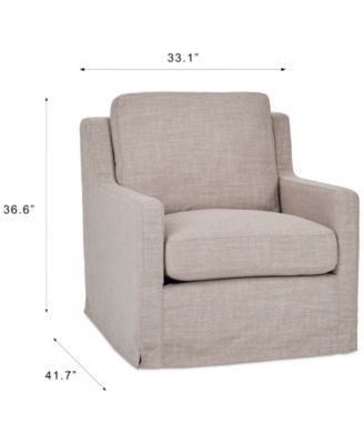 Keiffer 34" Fabric Swivel Glider, Created for Macy's