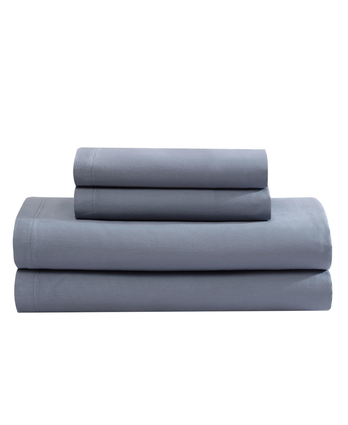 Calvin Klein Earth 300 Thread Count 100% Cotton Sateen 4-pc. Sheet Set, Queen In Light Blue