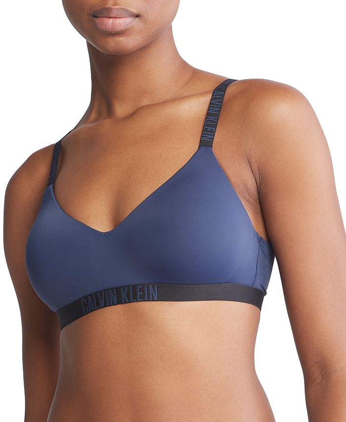 Calvin Klein - Lightly Lined Polished Blue – Peachie Lingerie