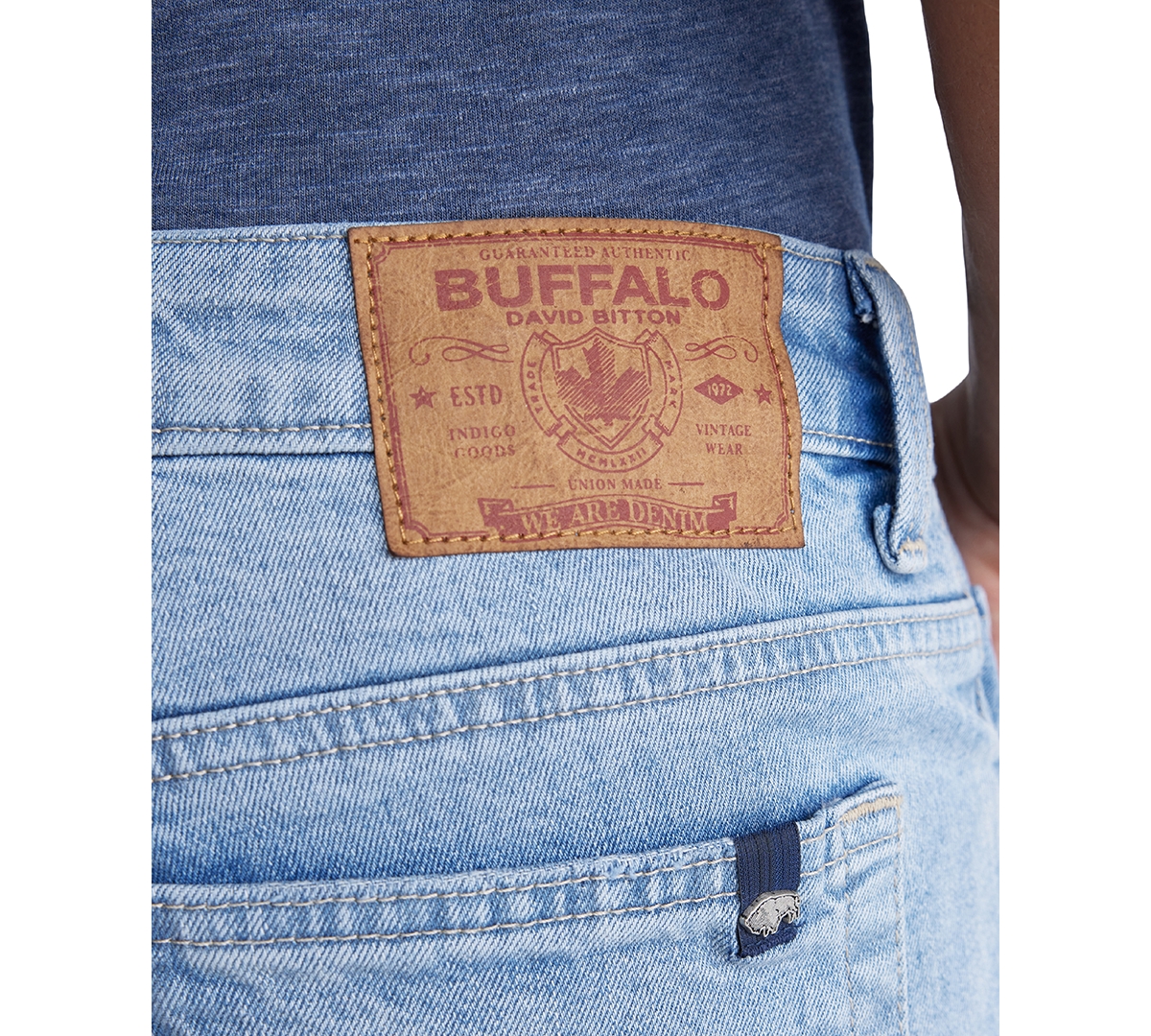 Buffalo David Bitton Men's Dean Relaxed-straight Fit Stretch 10.5" Denim Shorts In Indigo