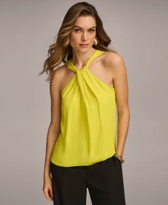 Donna Karan New York - Women's Twist-Front Halter Top