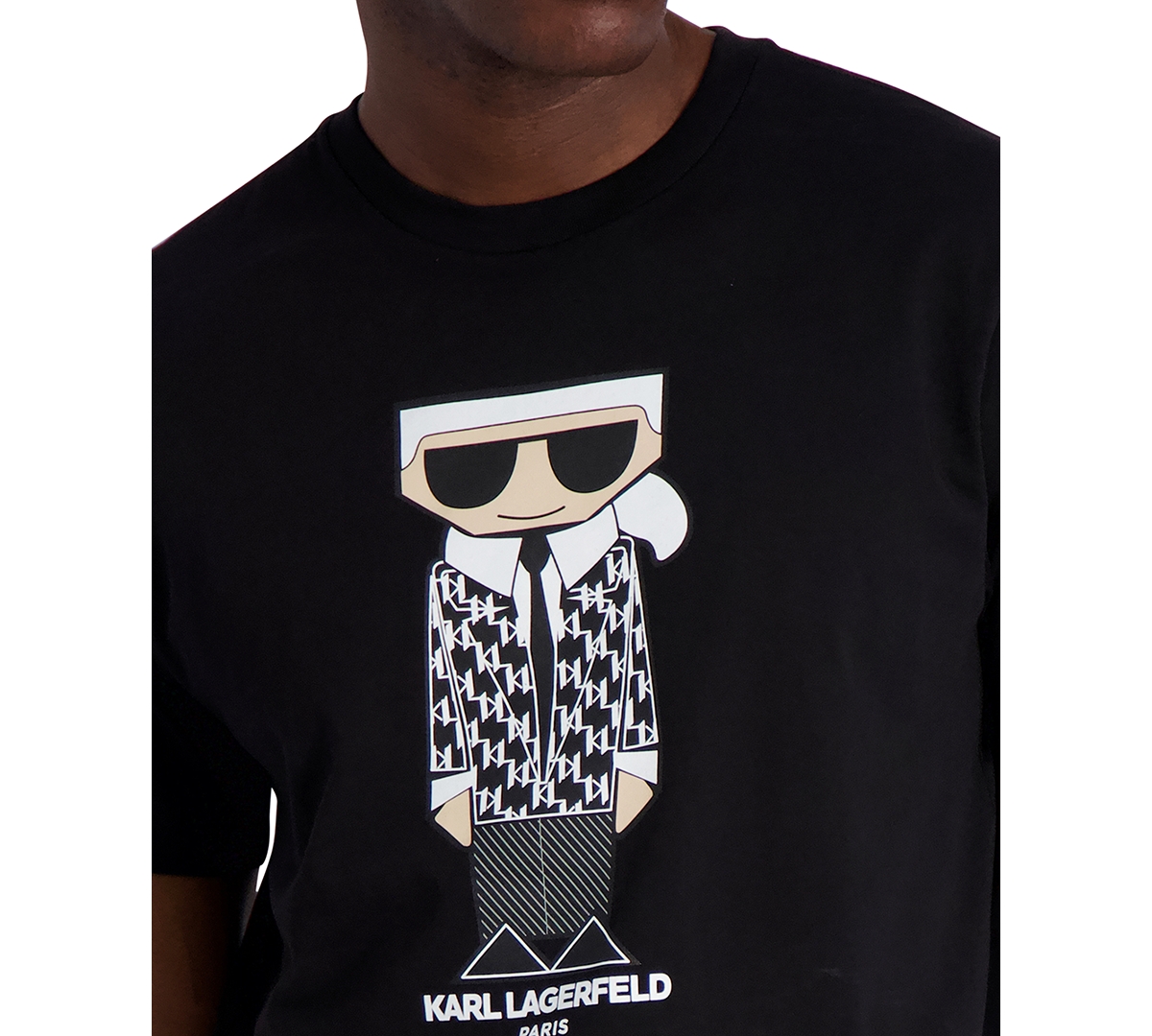 Karl Lagerfeld Paris Men's Flat-Head Karl Graphic T-Shirt