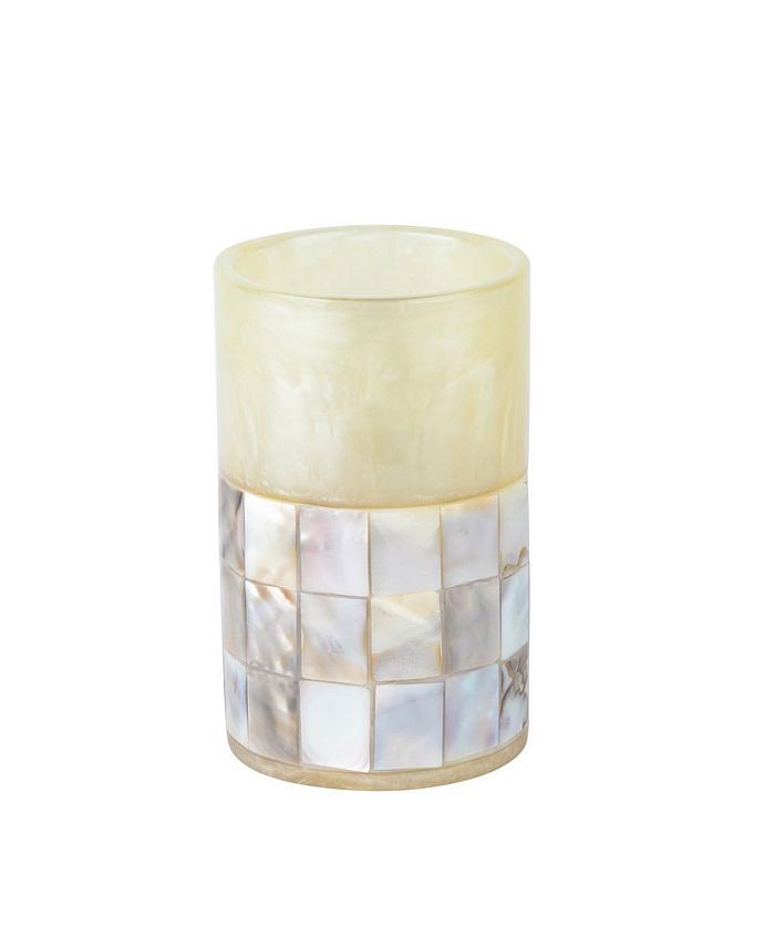 Creative Scents Milano Mother of Pearl Bathroom Tumbler Cup Macy's