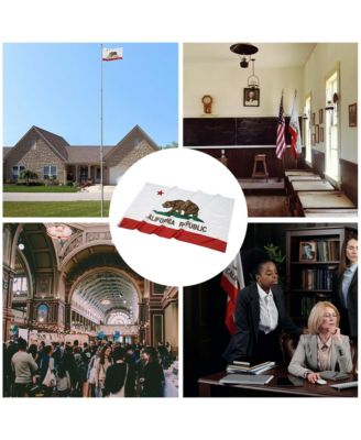 3x5 Ft California State Flag Republic Bear Polyester Grommets Garden Banner