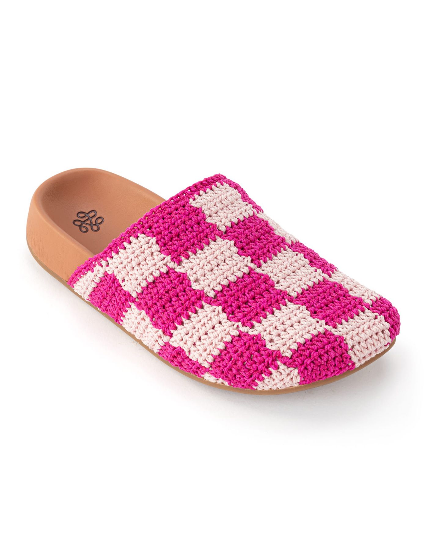 Сабо The Sak Child Bolinas Crochet Clog для девочек, цвет: Розовый клетчатый — фото 2
