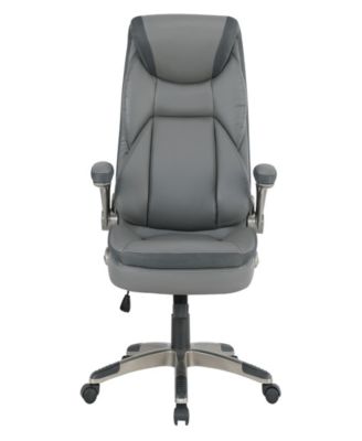 Office Star 49.5" Leather, Nylon Executive Bonded Leather Office Chair
