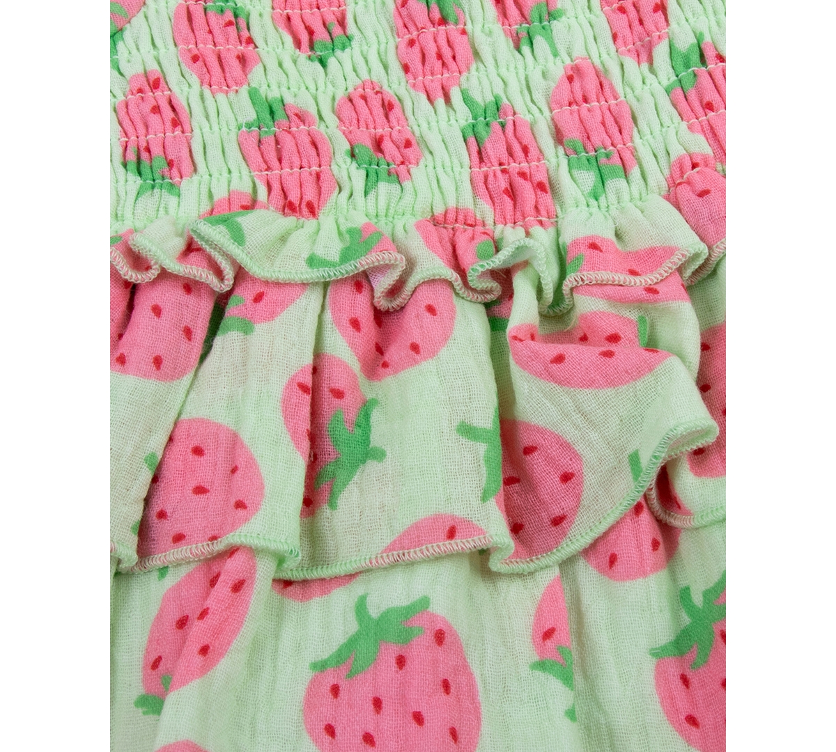 Shop Baby Essentials Baby Girls Strawberry-print Romper And Hat, 2 Piece Set In Multi