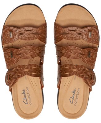 Laurieann Ruby Scalloped Twist Strap Slide Sandals