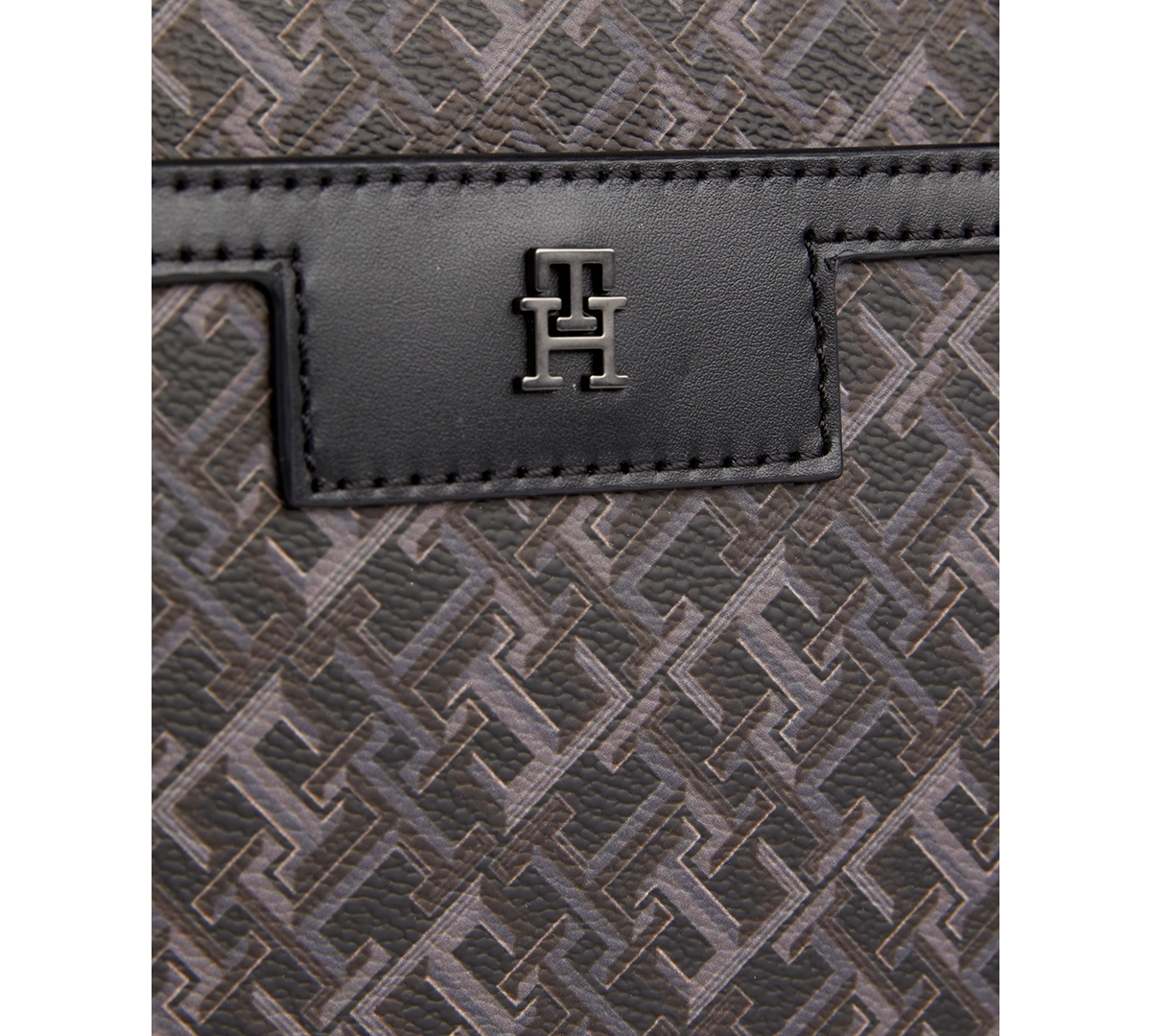 Shop Tommy Hilfiger Men's Monogram Camera Bag In Black Monogram