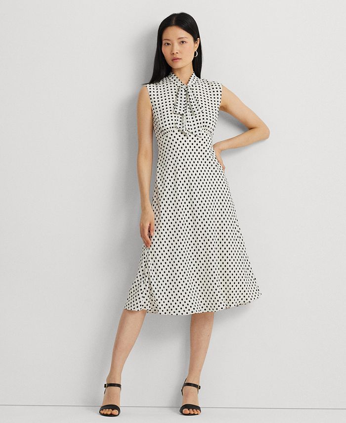 Macy's ralph lauren polka dot dress hotsell