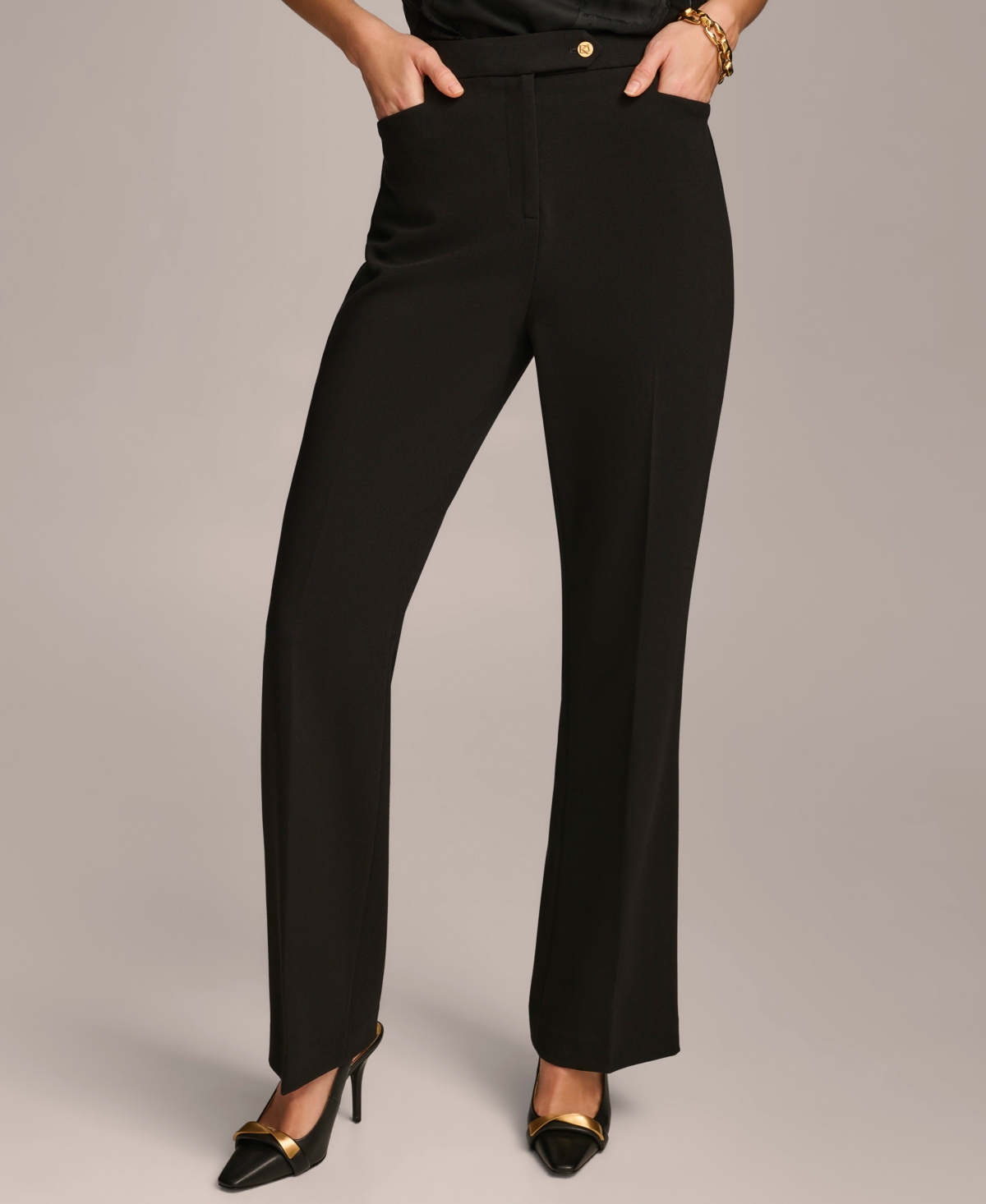 Women's Straight Leg Pants - Black