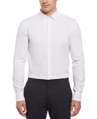 Perry Ellis - Men's Slim-Fit Stretch Tonal Glen Plaid Button-Down Shirt
