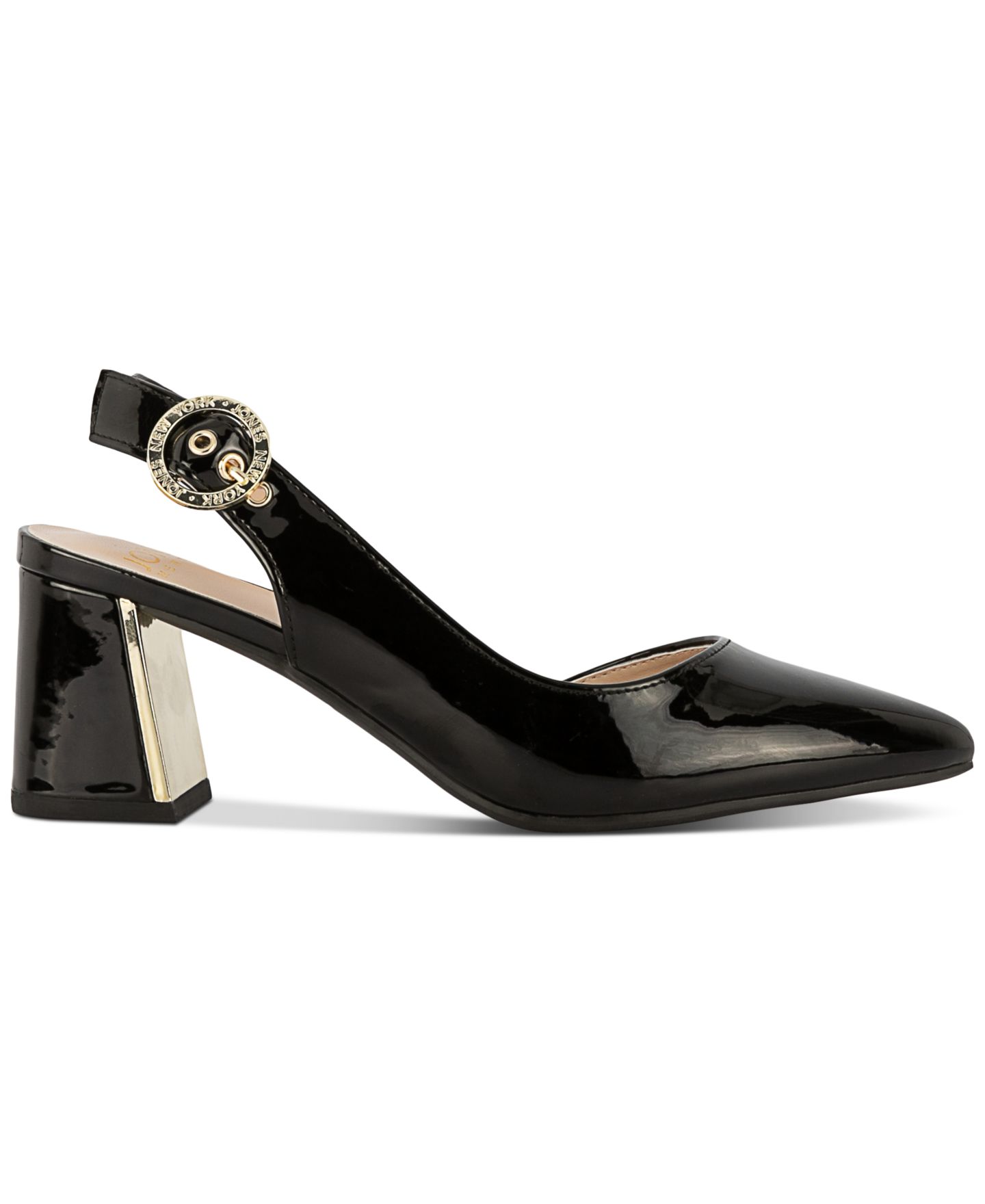 Женские туфли Jones New York Candree Pointed Toe Dress Pumps, цвет: Чёрный лаковый — фото 2