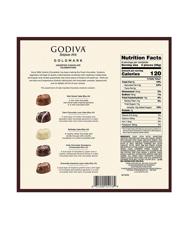 Godiva Goldmark Celebrations Limited Edition Assorted Cake Inspired