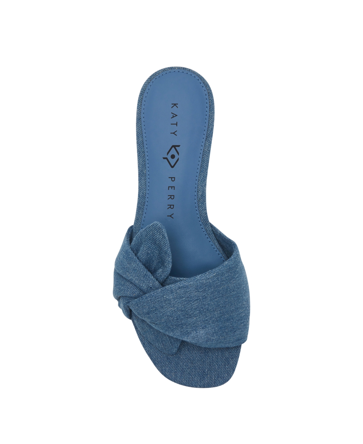 Katy Perry Women's The Halie Bow Sandals - Blue Denim- Cotton, Polyester