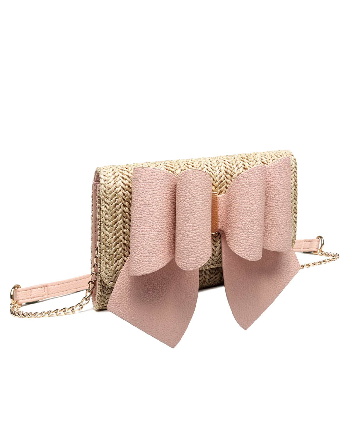 Женский кошелёк LIKE DREAMS Bonnie Straw Wallet Crossbody, цвет: Пудровый — фото 3