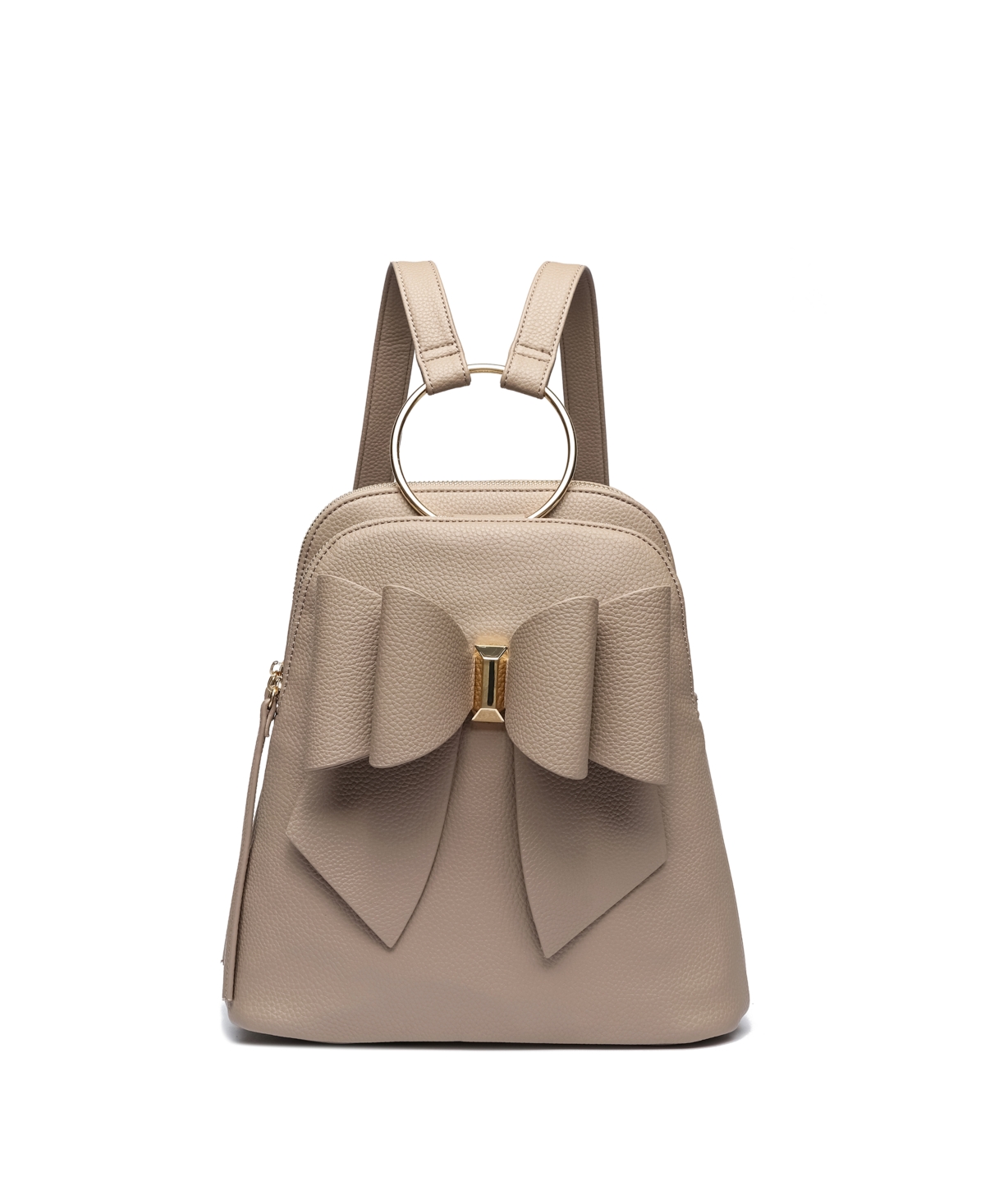 Bowtie Ring Backpack - Taupe
