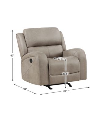 White Label Aubrey 38" Rocker Reclining Chair