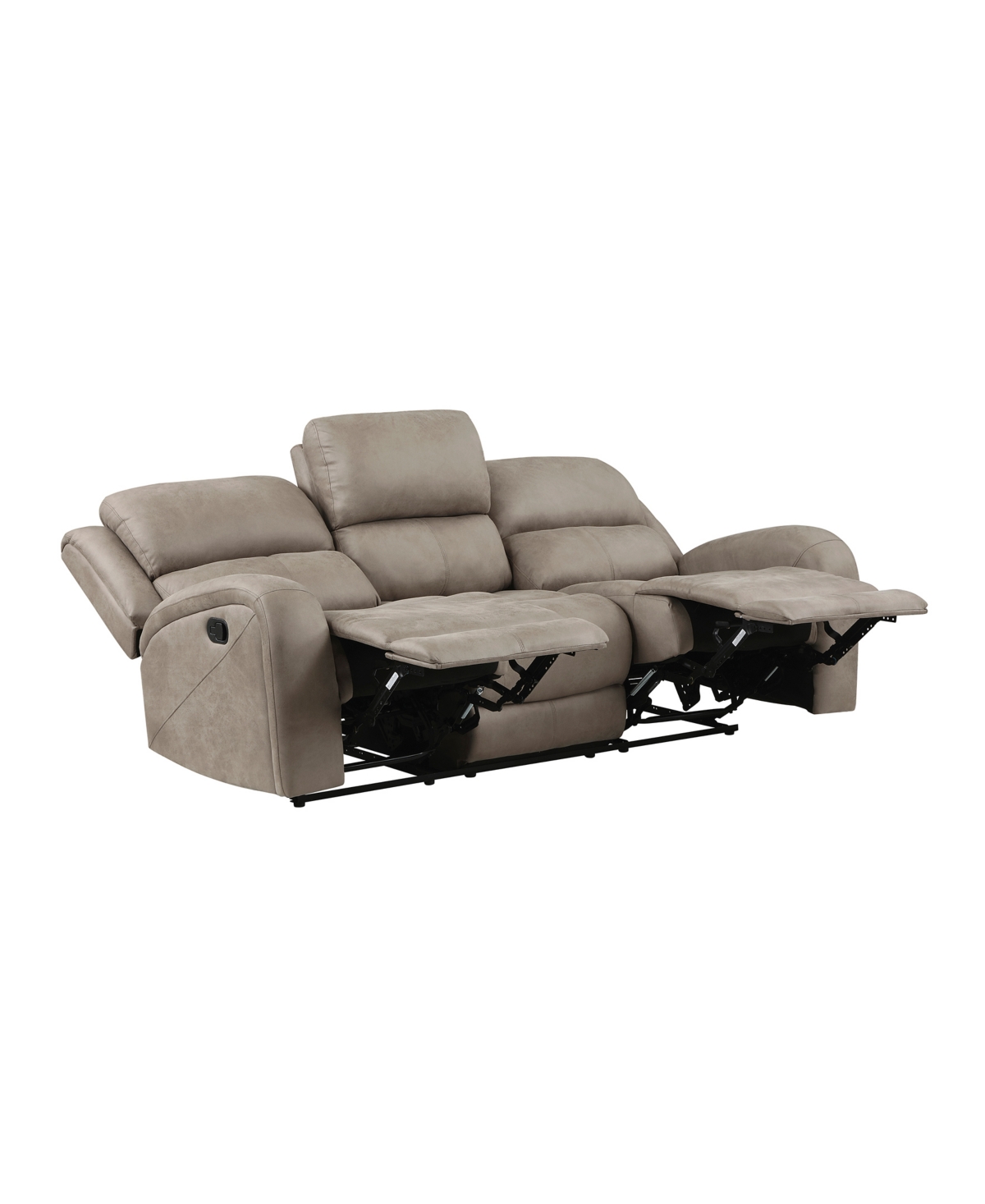 Shop Homelegance White Label Aubrey 85" Double Reclining Sofa In Brown