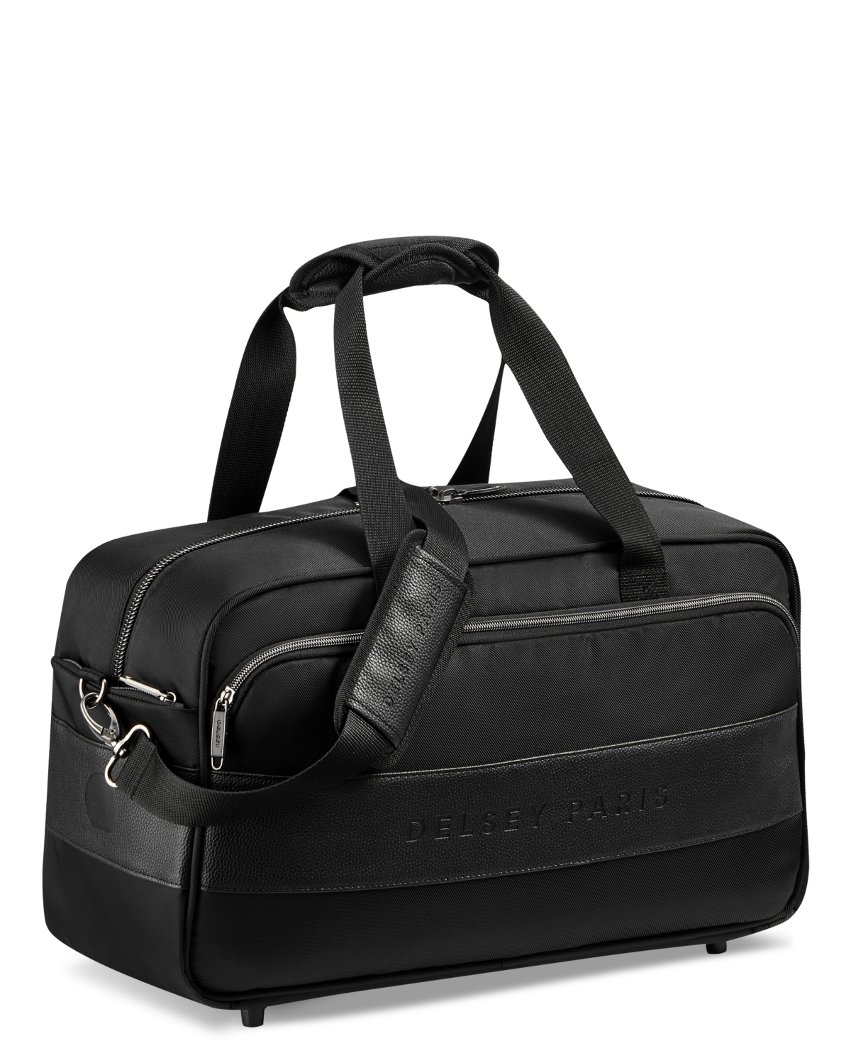 Shop Delsey Tour Air Carry-on Duffel In Black
