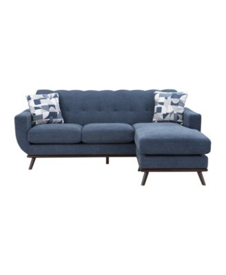 White Label Andora Reversible 87" Sofa Chaise