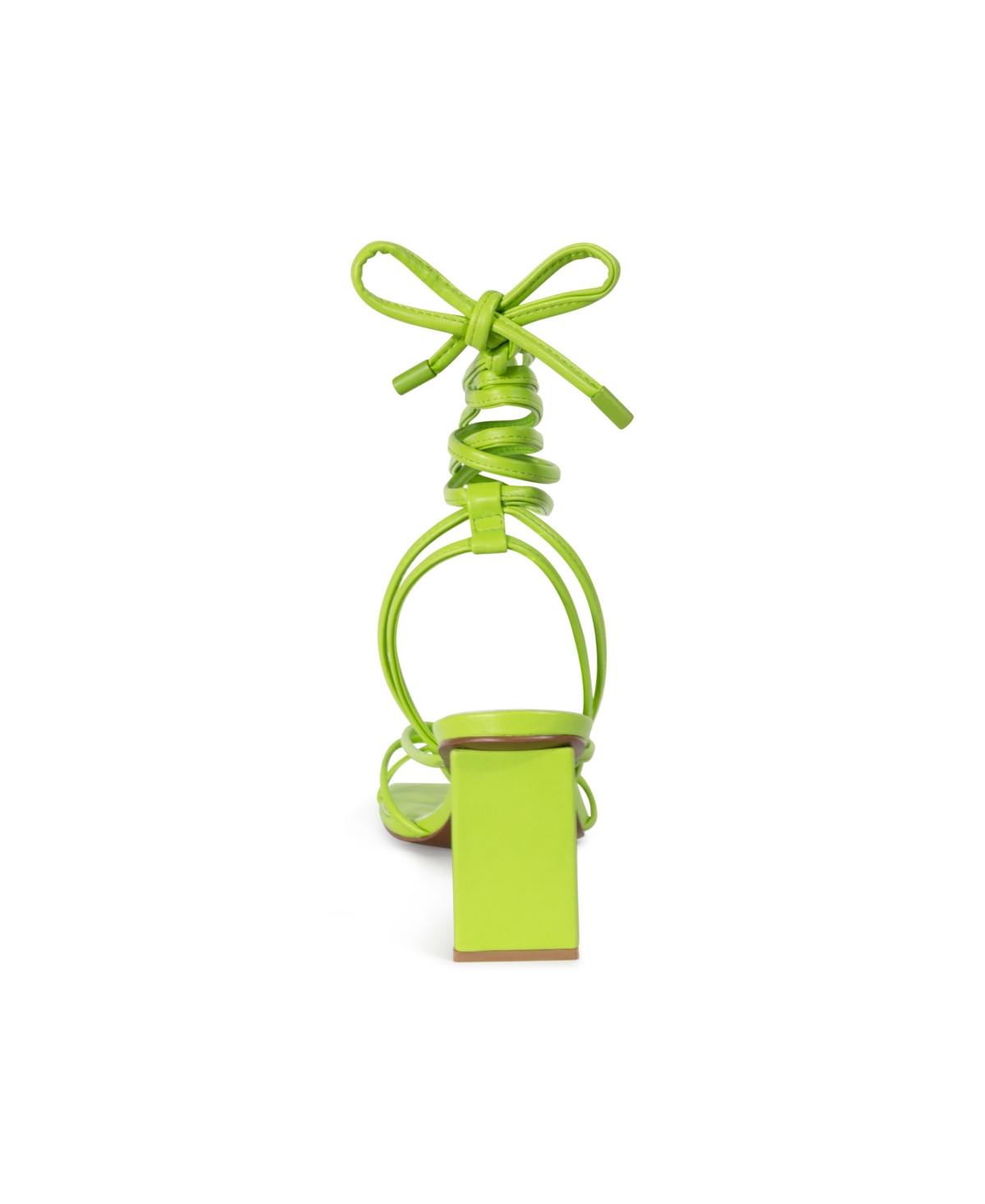 Smash Shoes Women's Eva Block Heel Lace-Up Sandals - Extended Sizes 10-14