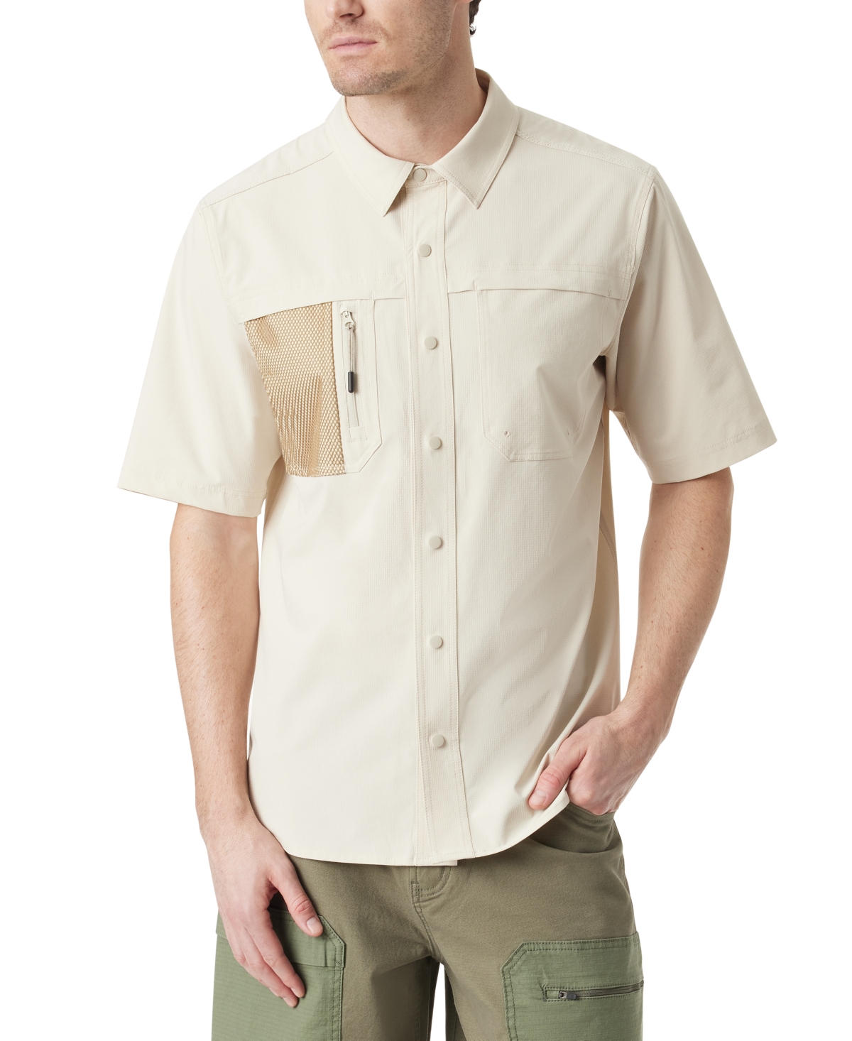 Bass Outdoor Men's Explorer Short-sleeve Shirt In Neutral