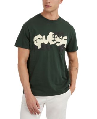 GUESS - Men's Raised Graffiti Logo Print T-Shirt
