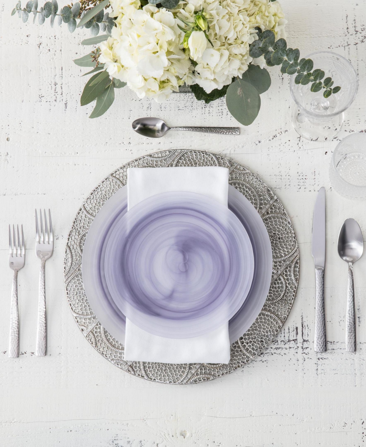 Fortessa La Jolla Glass Salad Plates, Set Of 4 In Grey