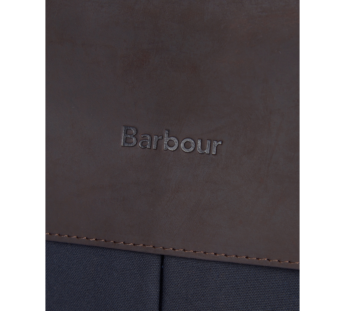 Shop Barbour Men's Waxed Cotton Briefcase In Navy