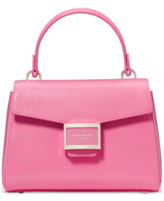 kate spade new york - Katy Shiny Textured Leather Small Top Handle