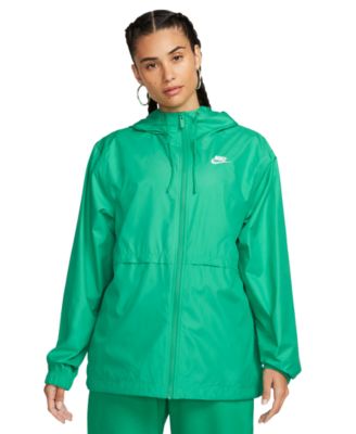 Nike green rain jacket online